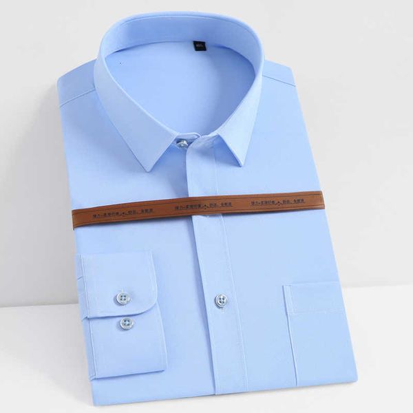 men's smart casual stretch basic shirts single patch pocket long sleeve standard-fit formal business office work shirt, White;black
men's smart casual stretch basic shirts single patch pocket long sleeve standard-fit formal business office work shirt, White;black