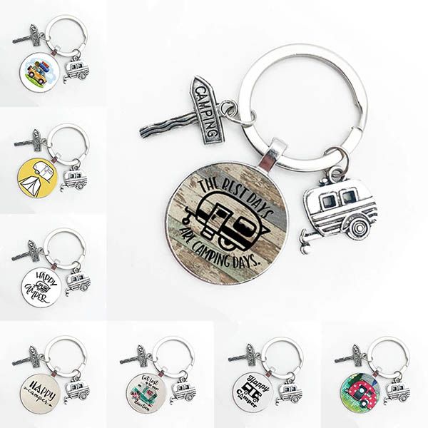 new cute camper wagon keychain i love camping keychain trailer signpost keychain vacation travel memorial gift happy car vacation, Silver
new cute camper wagon keychain i love camping keychain trailer signpost keychain vacation travel memorial gift happy car vacation, Silver