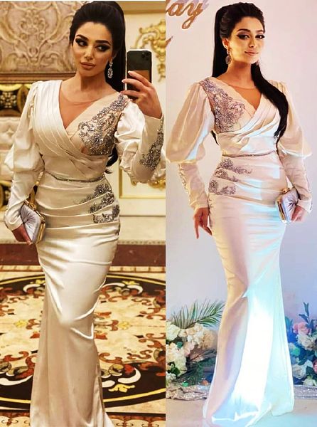 

2022 plus size arabic aso ebi ivory luxurious mermaid prom dresses beaded crystals evening formal party second reception birthday engagement, Black