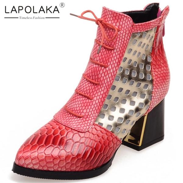 boots lapolaka 2021 large size 32-43 fashion ins shoes woman female zip up mix color thick heels ankel women, Black
boots lapolaka 2021 large size 32-43 fashion ins shoes woman female zip up mix color thick heels ankel women, Black