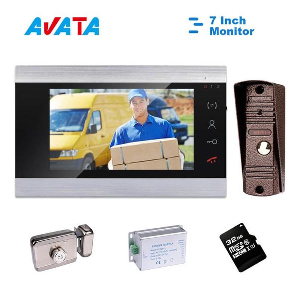 video door phones intercom for home 1000tvl doorbell 7 inch monitor with electronic lock power supply support unlock motion detection record
video door phones intercom for home 1000tvl doorbell 7 inch monitor with electronic lock power supply support unlock motion detection record