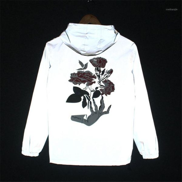men windbreaker reflective jacket 2020 spring autumn hand flowers casual hip hop harajuku streetwear night shiny hooded coat1, Black;brown
men windbreaker reflective jacket 2020 spring autumn hand flowers casual hip hop harajuku streetwear night shiny hooded coat1, Black;brown