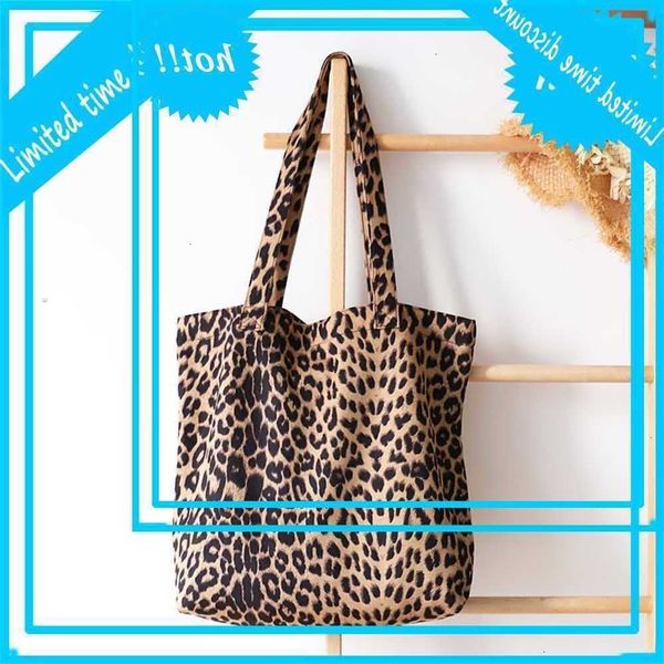 leopard canvas tote handbag, casual and versatile environmental protection bag, korean fashion simple one shoulder women's bag
leopard canvas tote handbag, casual and versatile environmental protection bag, korean fashion simple one shoulder women's bag