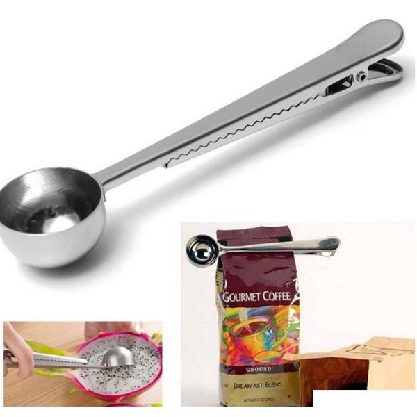 wholesale- style universal heathful cooking tool stainless 1 cup ground coffee measuring scoop spoon with bag sealing clip good
wholesale- style universal heathful cooking tool stainless 1 cup ground coffee measuring scoop spoon with bag sealing clip good