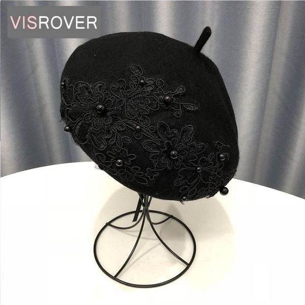berets visrover 9 colors autumn winter solid color wool beret with lace female cap spring hat gift, Blue;gray
berets visrover 9 colors autumn winter solid color wool beret with lace female cap spring hat gift, Blue;gray