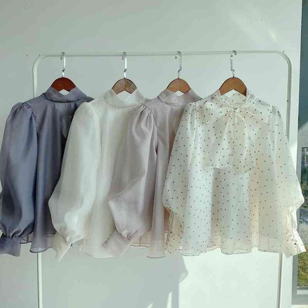 women's polos o neck lacp up bow design loose blouse women spring chic dot pattern femme blusas 2022 office lady puff sleeve shirt hfwu, White
women's polos o neck lacp up bow design loose blouse women spring chic dot pattern femme blusas 2022 office lady puff sleeve shirt hfwu, White
