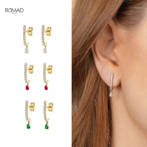 stud romad zircon pave j shape earrings for women fashion ins colorful water drop pendientes piercing earings silver 925 jewelry1, Golden;silver
stud romad zircon pave j shape earrings for women fashion ins colorful water drop pendientes piercing earings silver 925 jewelry1, Golden;silver