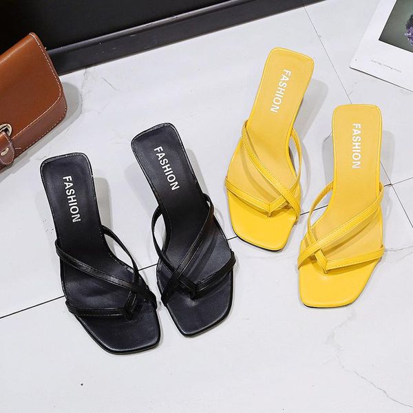 slippers fashion high heel women stiletto ankle strap shoes woman outdoor flip flops peep toe mujer 2021, Black
slippers fashion high heel women stiletto ankle strap shoes woman outdoor flip flops peep toe mujer 2021, Black