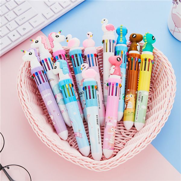 10 colors kawaii animals ballpoint pen creative cartoon school supplies rollpoint pens cute diy ball pen stationary 03769, Blue;orange
10 colors kawaii animals ballpoint pen creative cartoon school supplies rollpoint pens cute diy ball pen stationary 03769, Blue;orange