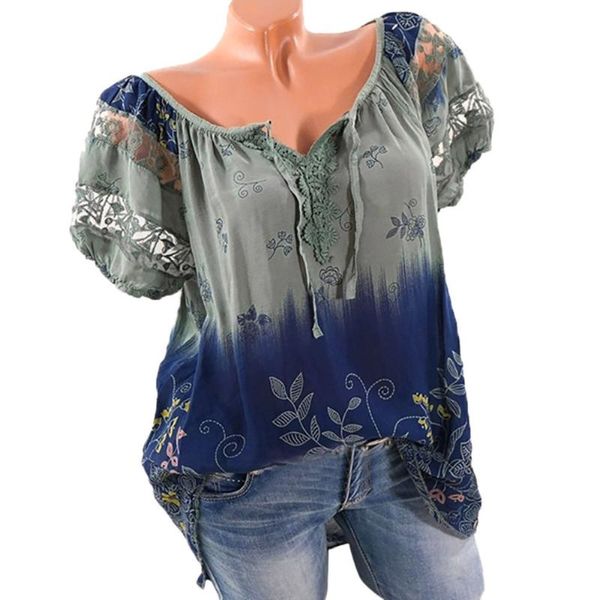hollow out shirts women short sleeve v-neck printed lace loose shirt blouse chemise femme women blouses camisas mujer, White
hollow out shirts women short sleeve v-neck printed lace loose shirt blouse chemise femme women blouses camisas mujer, White
