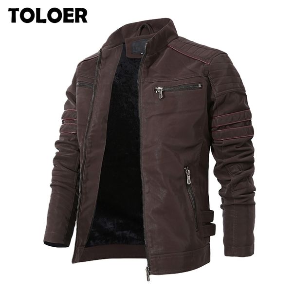 fashion winter leather jacket men stand collar motorcycle washed retro velour faux leather jacket zipper pockets mens coats 3xl 201215, Black
fashion winter leather jacket men stand collar motorcycle washed retro velour faux leather jacket zipper pockets mens coats 3xl 201215, Black