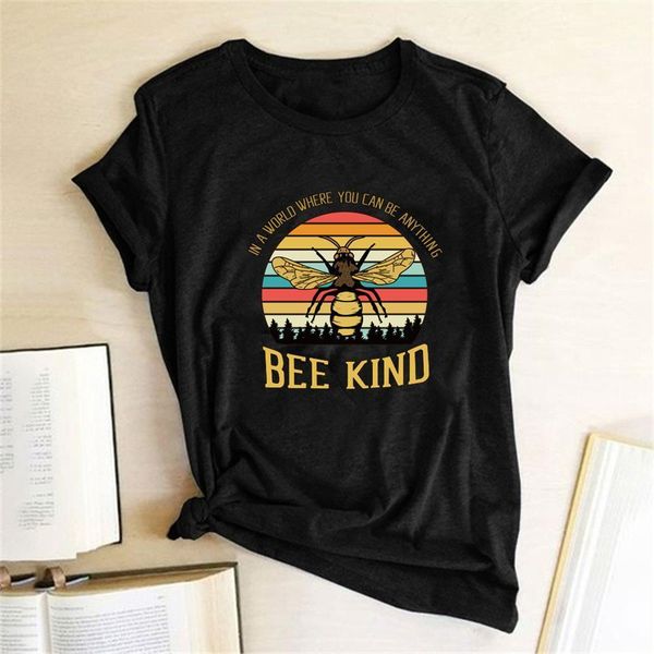 bee kind print t-shirts women t shirt summer graphic t shirts women aesthetics woman clothes casual tee shirt mujer camisetas, White
bee kind print t-shirts women t shirt summer graphic t shirts women aesthetics woman clothes casual tee shirt mujer camisetas, White