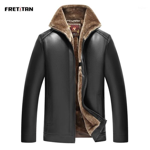 pu winter men jacket windbreaker warm fleece thick parka casual male varsity outerwear zipper long sleeve leather coat overcoat1, Black
pu winter men jacket windbreaker warm fleece thick parka casual male varsity outerwear zipper long sleeve leather coat overcoat1, Black