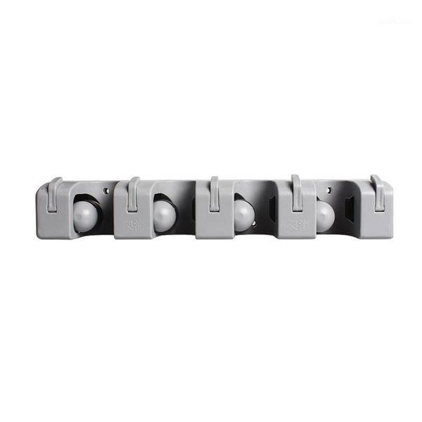 hooks & rails 1 pc mop rack 4 grips 5 wall mounted grey broom hanger holder organizer for toilet utility room bathroom1
hooks & rails 1 pc mop rack 4 grips 5 wall mounted grey broom hanger holder organizer for toilet utility room bathroom1