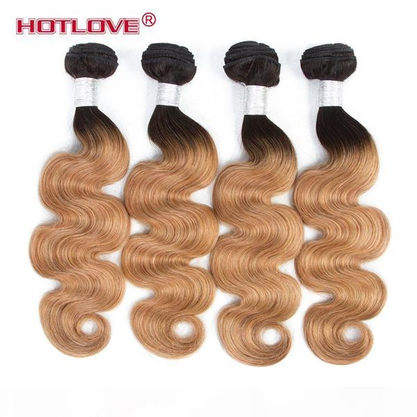 two tone color ombre t1b 27 dark roots blonde end pre -colored ombre brazilian body wave 4 bundle deal human hair extensions ove, Black
two tone color ombre t1b 27 dark roots blonde end pre -colored ombre brazilian body wave 4 bundle deal human hair extensions ove, Black