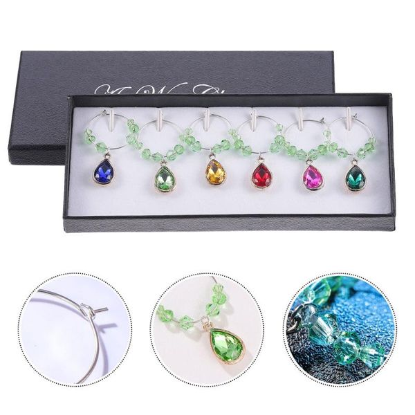 christmas decorations 6pcs water drop shaped glass markers party silicone recognizer
christmas decorations 6pcs water drop shaped glass markers party silicone recognizer