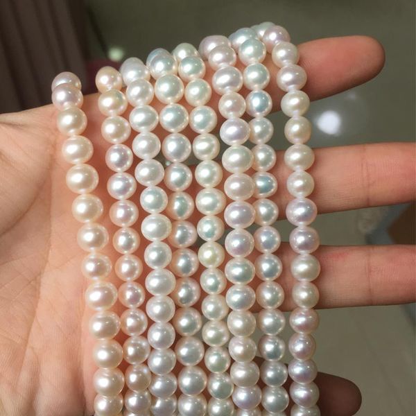 chains freshwater pearl necklace round shape with size 6.5-7mm perfect luster for jewelry diy loose strands, Silver
chains freshwater pearl necklace round shape with size 6.5-7mm perfect luster for jewelry diy loose strands, Silver