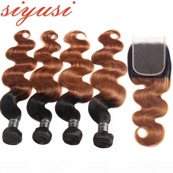 9a unprocessed ombre peruvian human hair weave 3 bundles with closure body wave 1b 30 4x4 part lace closure, Black;brown
9a unprocessed ombre peruvian human hair weave 3 bundles with closure body wave 1b 30 4x4 part lace closure, Black;brown