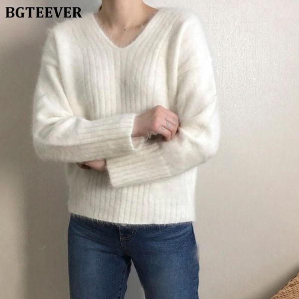 bgteever 2019 winter basic all-match solid women knitting pullover sweaters vertical stripes casual female knitted jumpers 1, White;black
bgteever 2019 winter basic all-match solid women knitting pullover sweaters vertical stripes casual female knitted jumpers 1, White;black