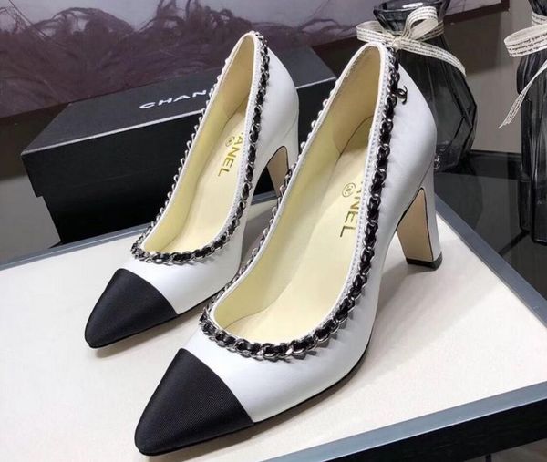 leather designer fee new style lady nude patent leather shoes color matching leather sole heel height 8.5cm lad, Black
leather designer fee new style lady nude patent leather shoes color matching leather sole heel height 8.5cm lad, Black