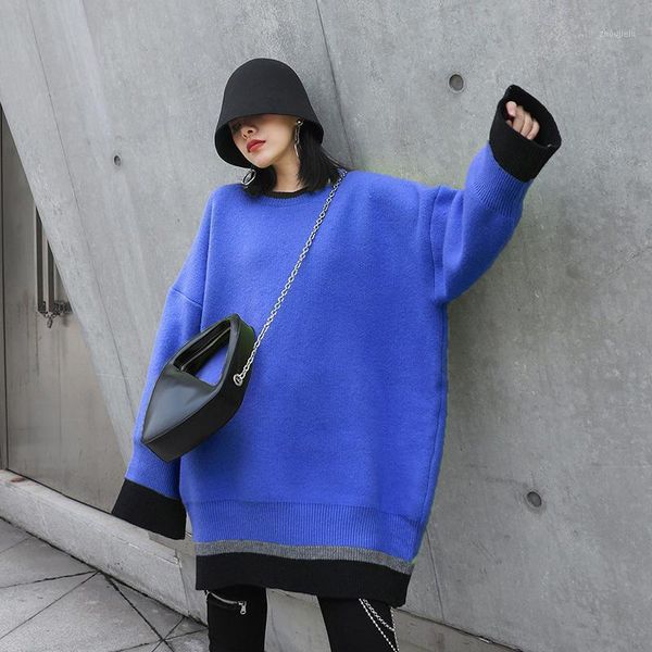 new fashion tide autumn winter 2021 knitting sweater loose fit round neck long sleeve women pullovers1, White;black
new fashion tide autumn winter 2021 knitting sweater loose fit round neck long sleeve women pullovers1, White;black