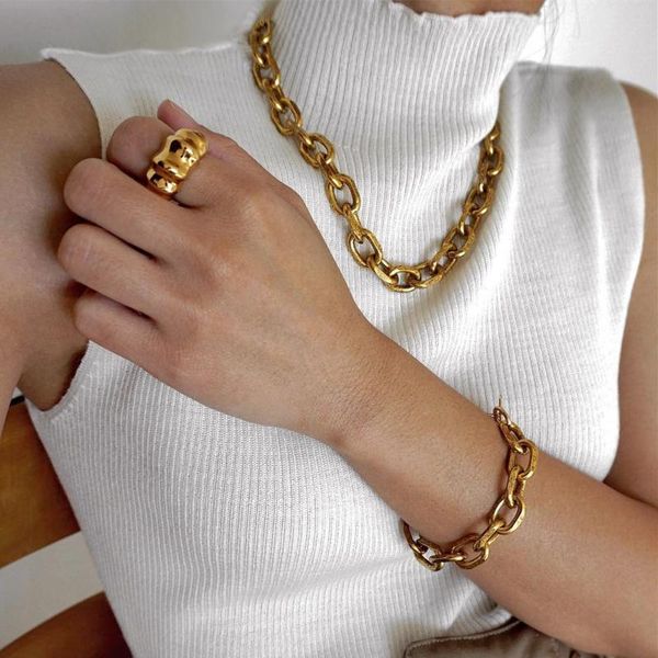 timeless wonder titanium pave u link chains choker necklace women stainless steel jewelry goth ins classy punk trendy ins 8418, Golden;silver
timeless wonder titanium pave u link chains choker necklace women stainless steel jewelry goth ins classy punk trendy ins 8418, Golden;silver