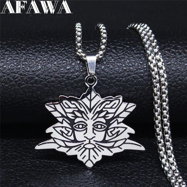 pendant necklaces 2021 green man stainless steel necklace chain women silver color jewelry collar acero inoxidable mujer n3316s02
pendant necklaces 2021 green man stainless steel necklace chain women silver color jewelry collar acero inoxidable mujer n3316s02