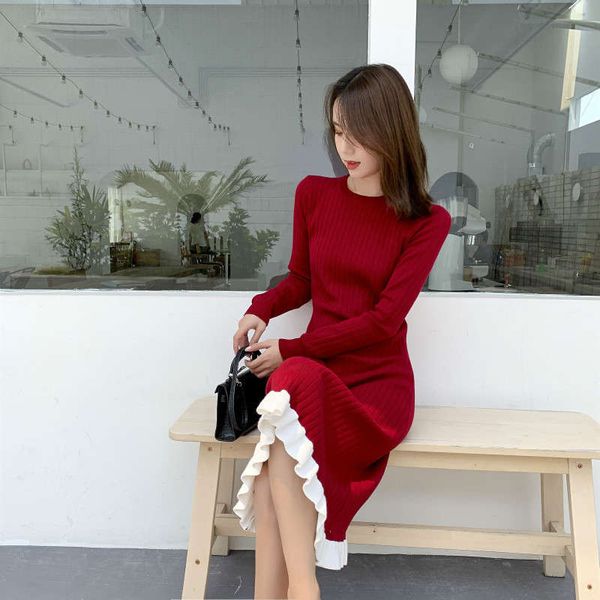 korean autumn and winter new mid long flounced knitted dress net red small fragrance a-line one step skirt, Black;gray
korean autumn and winter new mid long flounced knitted dress net red small fragrance a-line one step skirt, Black;gray