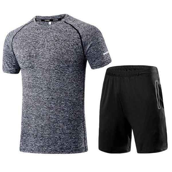 men's tracksuits 2pc outdoors fitness casual sets 2021 pure color quick drying sports training mens daily causal wearing, Gray
men's tracksuits 2pc outdoors fitness casual sets 2021 pure color quick drying sports training mens daily causal wearing, Gray