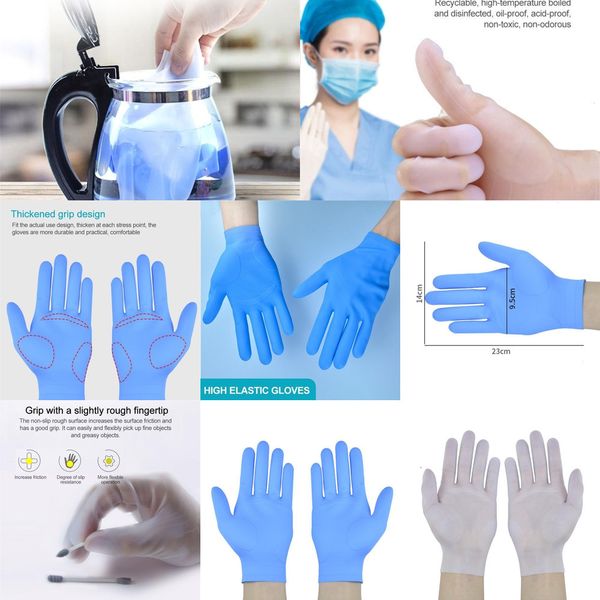 factorykvgnfactorysgvchousehold latex reuseable rubber nitrile gloves cleaning food vinyl dropship in stock