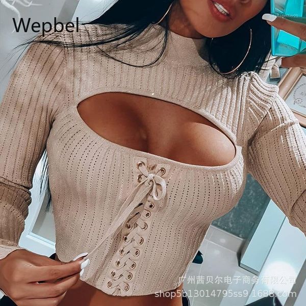 women's sweaters wepbel hollow out women long sleeves lace-up turtleneck knitting jumpers bandage pullovers sweater1, White;black
women's sweaters wepbel hollow out women long sleeves lace-up turtleneck knitting jumpers bandage pullovers sweater1, White;black