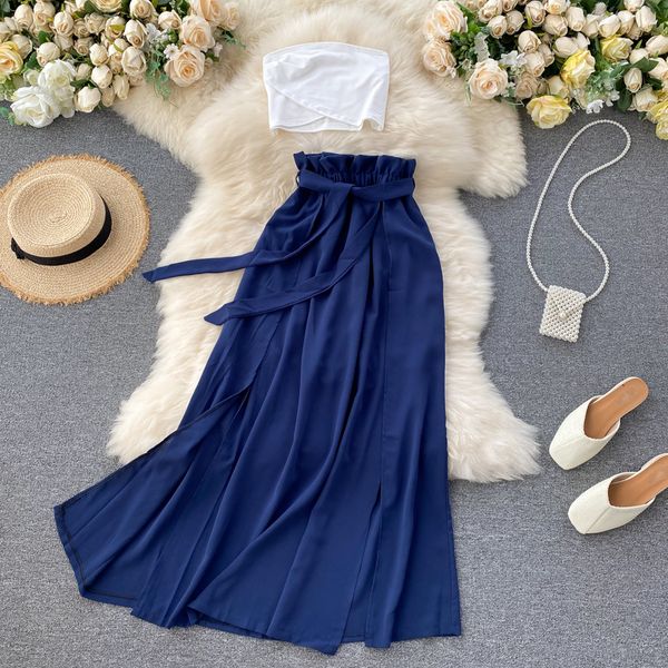 2021 new female singiny will see vacation suits off the shoulder no straps short high skirts pieces 4dtt, Gray
2021 new female singiny will see vacation suits off the shoulder no straps short high skirts pieces 4dtt, Gray