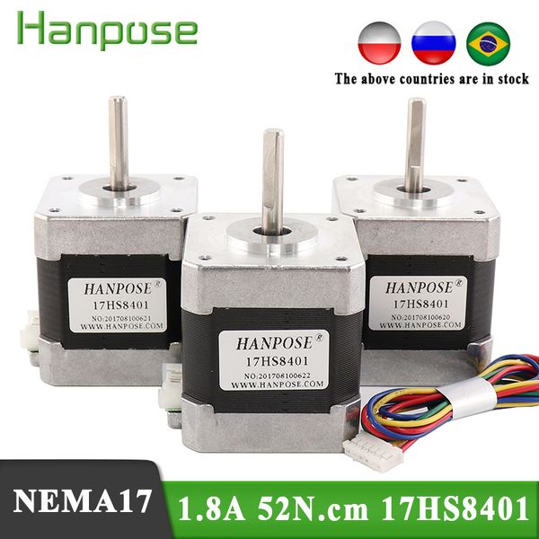 4-lead nema17 stepper motor 42 motor nema 17 motor 42bygh 1.7a 52n.cm 17hs8401 with 30cm line for 3d printer
4-lead nema17 stepper motor 42 motor nema 17 motor 42bygh 1.7a 52n.cm 17hs8401 with 30cm line for 3d printer