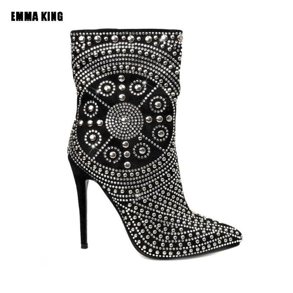 boots women fashion mid-calf lady crystal decoration high heels black booties pointed toe shoes 2021
boots women fashion mid-calf lady crystal decoration high heels black booties pointed toe shoes 2021