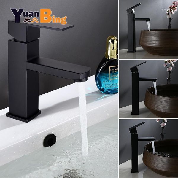 bathroom sink faucets 304 stainless steel faucet black basin cold and water mixer handle deck mounted tall/short tap1
bathroom sink faucets 304 stainless steel faucet black basin cold and water mixer handle deck mounted tall/short tap1