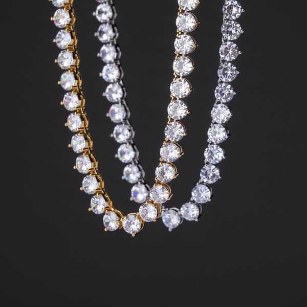 tennis chain necklaces fashion 18k gold rhodium plated men women hip hop necklaces luxury 4mm 6mm bling zircon necklaces, Black
tennis chain necklaces fashion 18k gold rhodium plated men women hip hop necklaces luxury 4mm 6mm bling zircon necklaces, Black