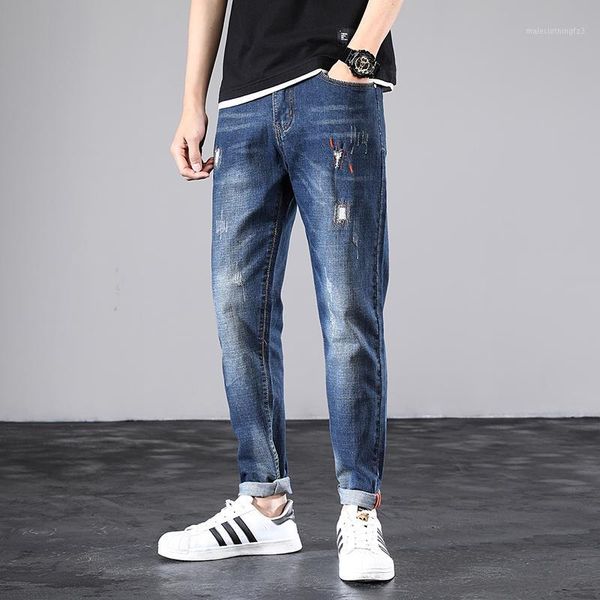 men's jeans 2021 men pencil washing hole fashion loose waist long trousers business pants boy sell1, Blue
men's jeans 2021 men pencil washing hole fashion loose waist long trousers business pants boy sell1, Blue
