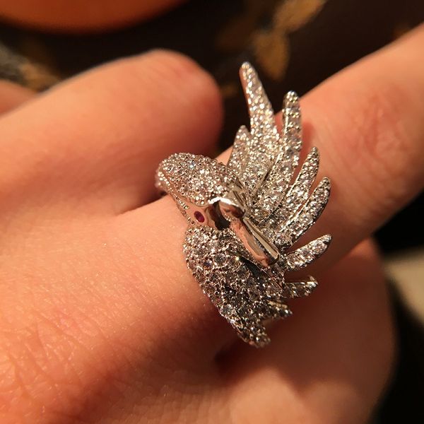 retro wind ring female stereo bird ring creative three dimensional magpie design female ring, Silver
retro wind ring female stereo bird ring creative three dimensional magpie design female ring, Silver