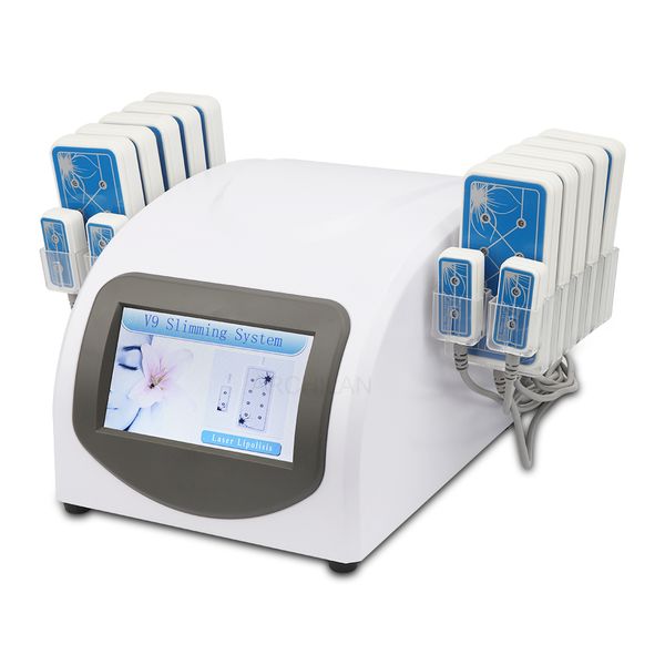 14080mw 635nm-650nm lipo diode laser lipolysis 14 pads llt slimming weight fat loss beauty equipment home use, Black
14080mw 635nm-650nm lipo diode laser lipolysis 14 pads llt slimming weight fat loss beauty equipment home use, Black