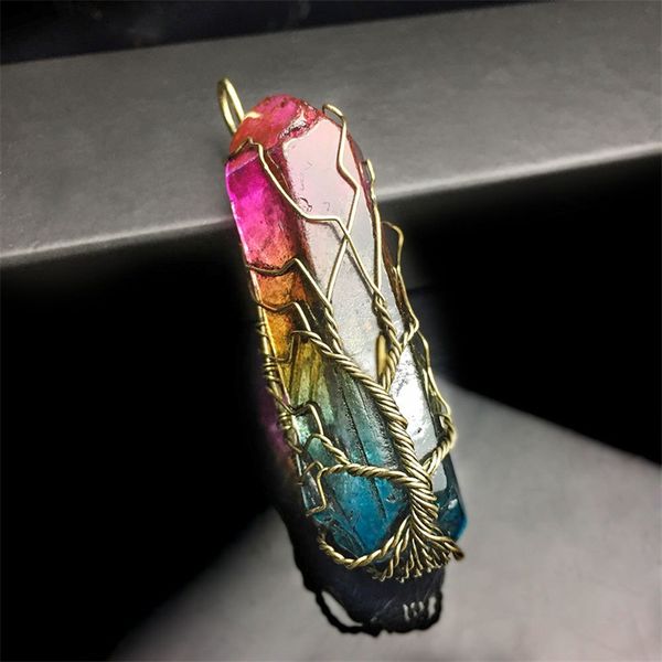 natural crystal stone pendant seven colourful primordial stones pendants hand wound life tree jewelry parts for valentine day
natural crystal stone pendant seven colourful primordial stones pendants hand wound life tree jewelry parts for valentine day