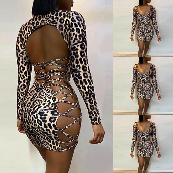 women bandage bodycon casual long sleeve bandage leopard printed evening party club mini dress1, Black;gray
women bandage bodycon casual long sleeve bandage leopard printed evening party club mini dress1, Black;gray