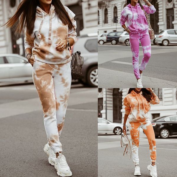 2020 early autumn new europe and america cross border tie-dye loose hooded sweatshirts casual pants suit female fd050, Black;white
2020 early autumn new europe and america cross border tie-dye loose hooded sweatshirts casual pants suit female fd050, Black;white