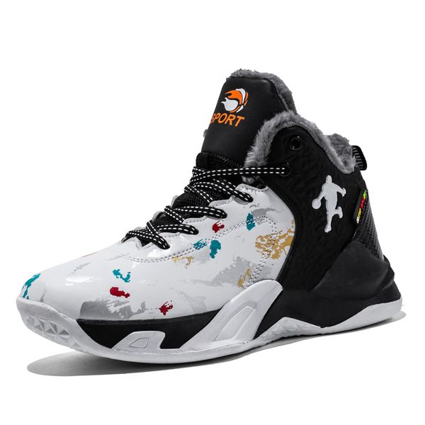 new men basketball shoes high sports boots women training trainers homme tenis masculino feminino c1212, Black;white
new men basketball shoes high sports boots women training trainers homme tenis masculino feminino c1212, Black;white