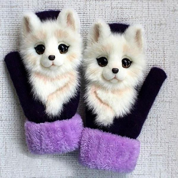 1 Pairs Of Gloves Cat Dog Panda Raccoon Design Winter Warm Gloves 22*11cm Long Cute Girls Mittens Full Fingers Fashion Soft, Blue;gray
1 Pairs Of Gloves Cat Dog Panda Raccoon Design Winter Warm Gloves 22*11cm Long Cute Girls Mittens Full Fingers Fashion Soft, Blue;gray