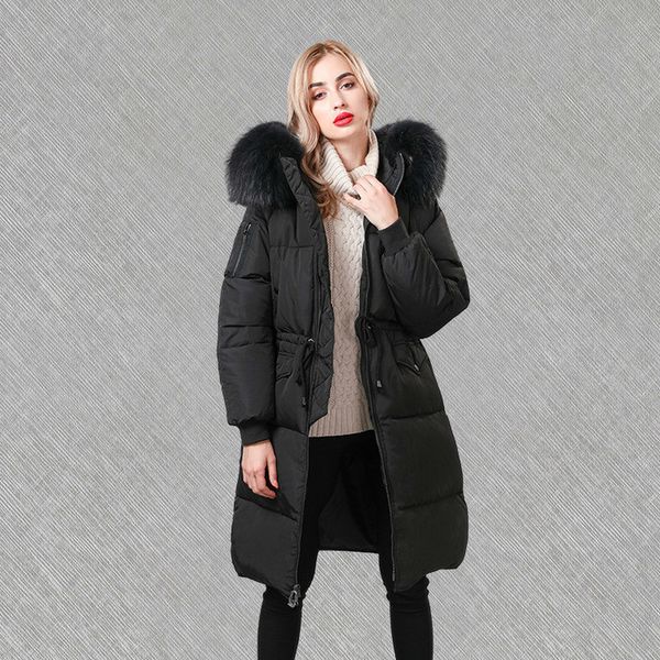 winter female korean duck down jacket woman with hoodie large racoon fur collar long puffer coat parkas mujer 2020 kj608 uaqy, Black
winter female korean duck down jacket woman with hoodie large racoon fur collar long puffer coat parkas mujer 2020 kj608 uaqy, Black