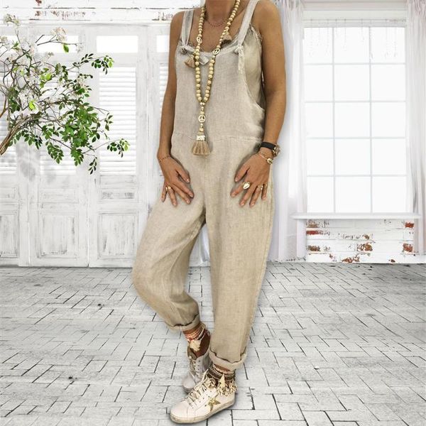 women's jumpsuits & rompers womens jumpsuit 2021 summer casual pockets sleeveless strap long playsuit solid loose overalls1, Black;white
women's jumpsuits & rompers womens jumpsuit 2021 summer casual pockets sleeveless strap long playsuit solid loose overalls1, Black;white