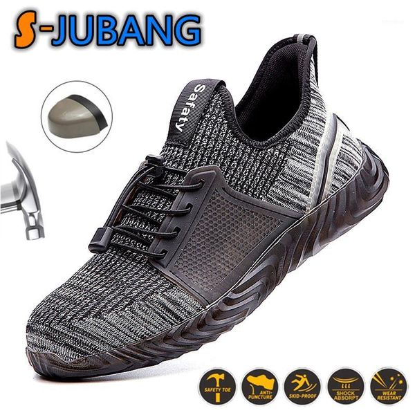 plus size 48 men working boots safety steel toe indestructible lightweight working shoes breathable anti-smashing sneakers ld5921, Black
plus size 48 men working boots safety steel toe indestructible lightweight working shoes breathable anti-smashing sneakers ld5921, Black