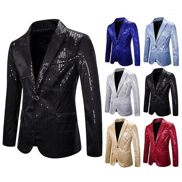 nightclub men's rock band performance blazer coats black presenter stage suit jacket man shining banquet dress unique clothes1, White;black
nightclub men's rock band performance blazer coats black presenter stage suit jacket man shining banquet dress unique clothes1, White;black