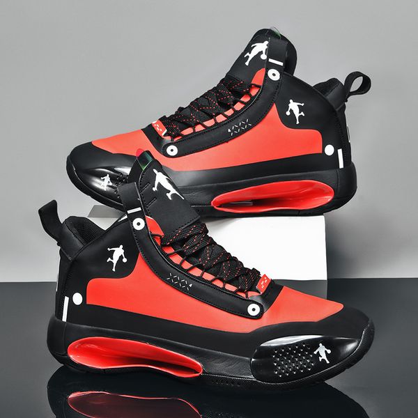 for lace-up high mens retro basketball breathable trend men sneakers walking shoes c1212, Black;white
for lace-up high mens retro basketball breathable trend men sneakers walking shoes c1212, Black;white