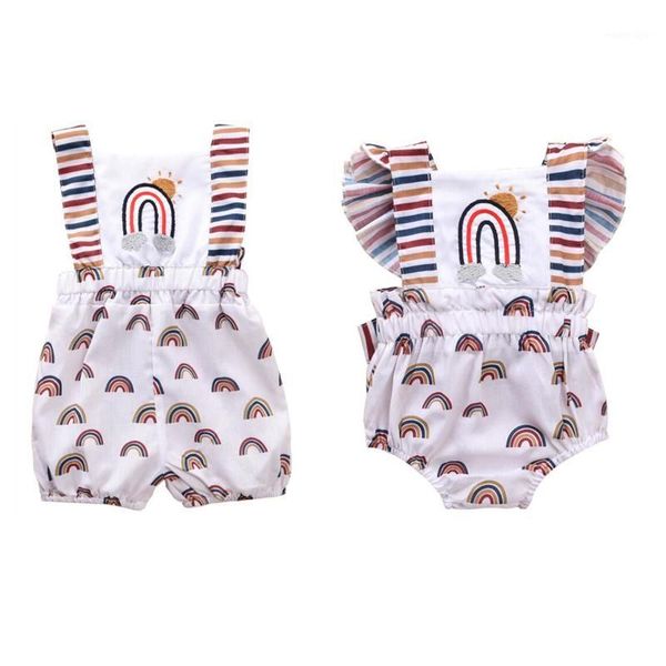 jumpsuits infant baby girl cotton romper embroidery rainbow printed concealed bottom buckle born summer clothing sister's rompers1, Blue
jumpsuits infant baby girl cotton romper embroidery rainbow printed concealed bottom buckle born summer clothing sister's rompers1, Blue